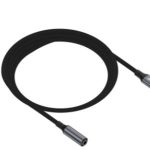 S-link Armor FC-01 15cm Type-C to F AUX Örgülü Metal Başlıklı Siyah Ses Kablosu