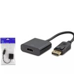 HADRON HDX7873 DisplayPort to HDMI Dişi Görüntü Dönüştürücü 4K 30 Hz - Siyah