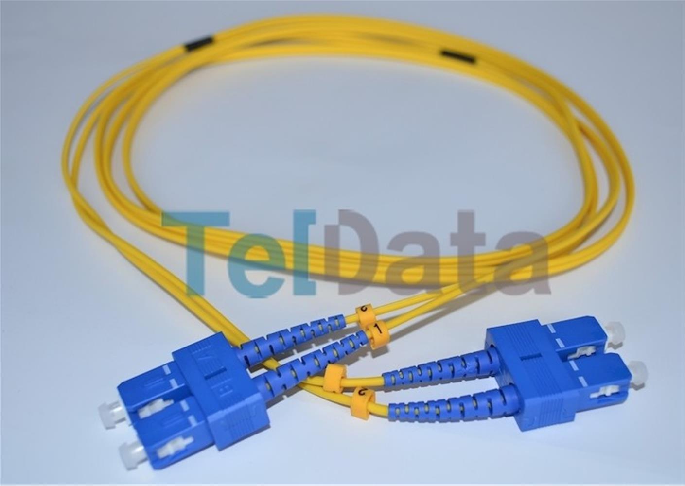 119950-1 Teldata Tld-sc112 Sc-upc-sc-upc Sm Dx 2 Metre Fıber Optık Patchcord - Görsel 1