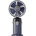 Asonic AFN28 Lacivert 500mAh 3 Kademe Dijital Göstergeli Katlanabilir Mini USB Fan