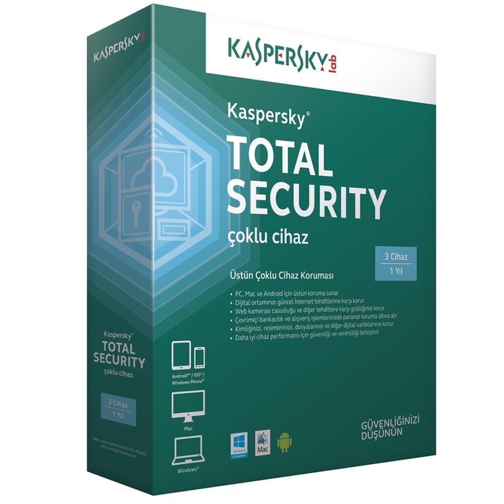 120157-1 Kaspersky Total Security 5 Kullanıcı 1 Yıl Premium - Görsel 1