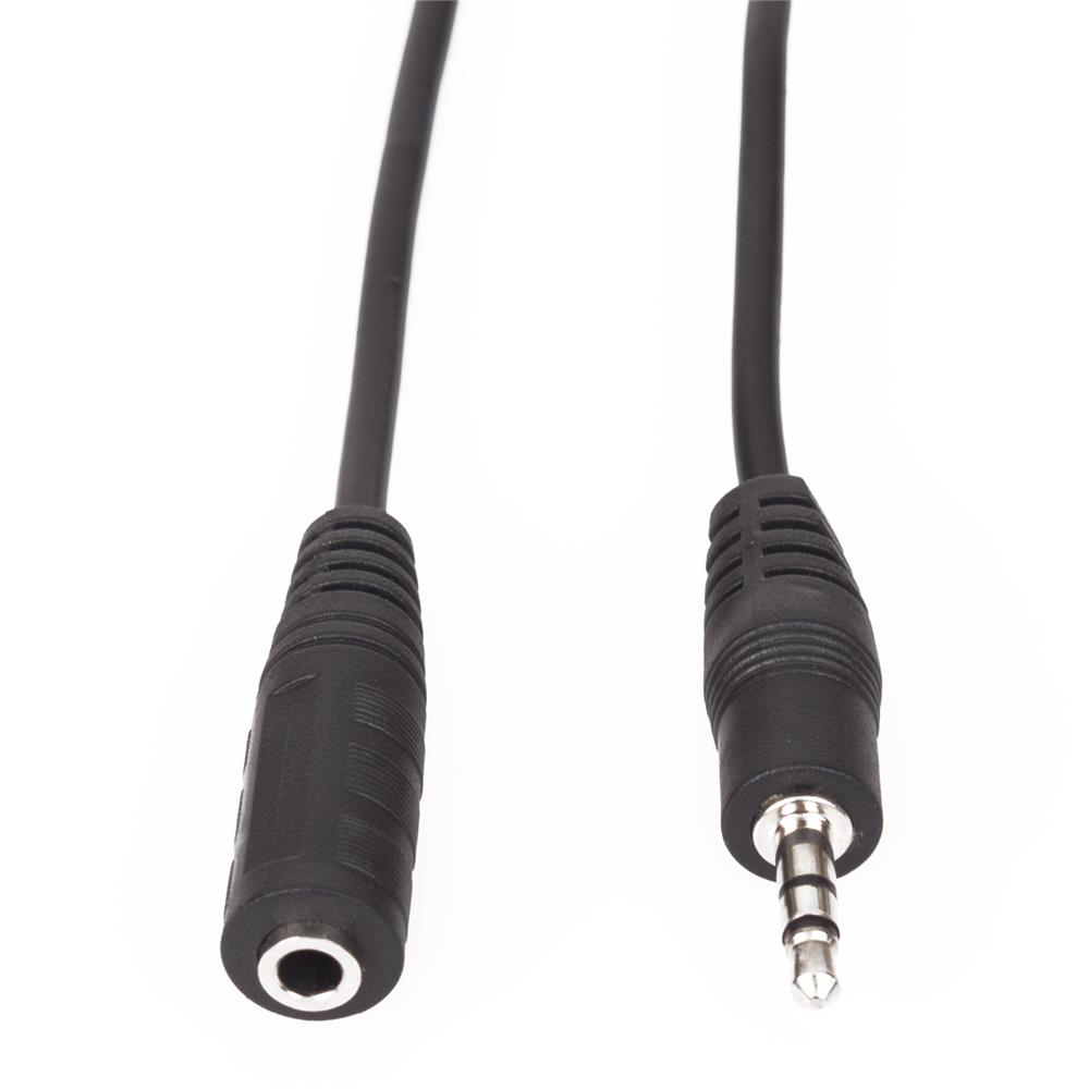 120285-1 Vcom Cv202-1.5 1.5mt 3.5mm Stereo Uzatma Ses Kablosu - Görsel 1
