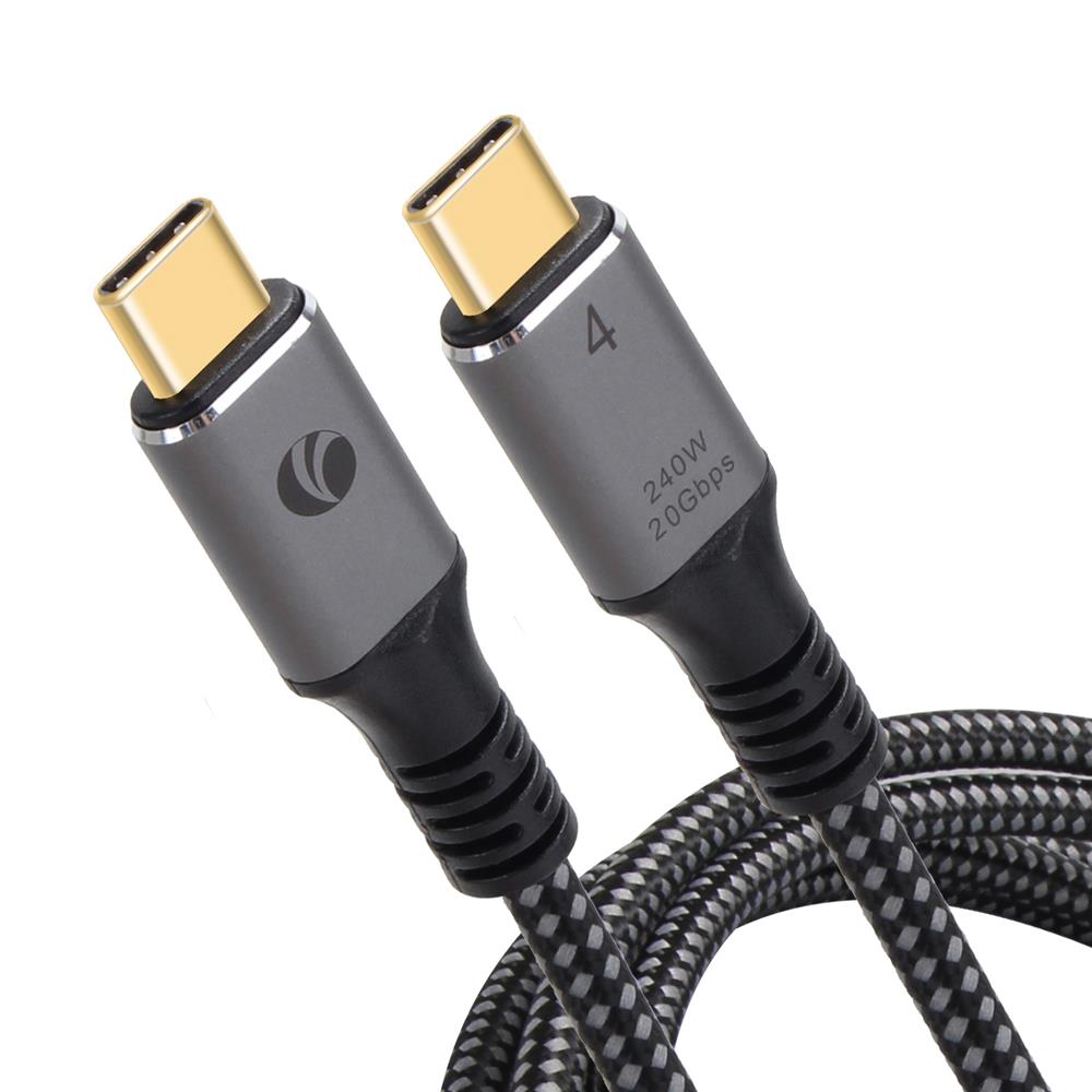 120297-1 Vcom Cu521m-2.0 Type-c Usb4 20gbps Data 240w 2m Şarj Kablosu - Görsel 1