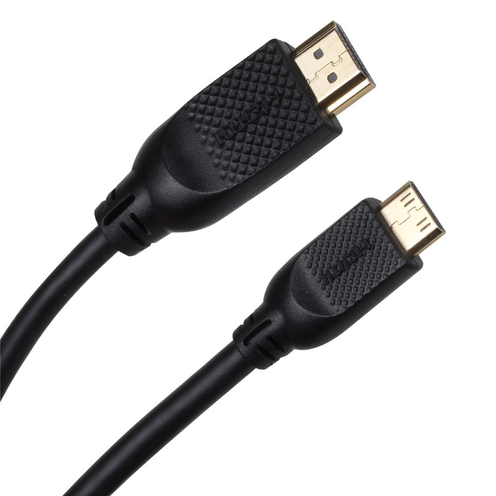 120315-1 Vcom Cg583-1.5 Siyah 1.5mt Hdmi To Mini Hdmi Erkek Kablo - Görsel 1