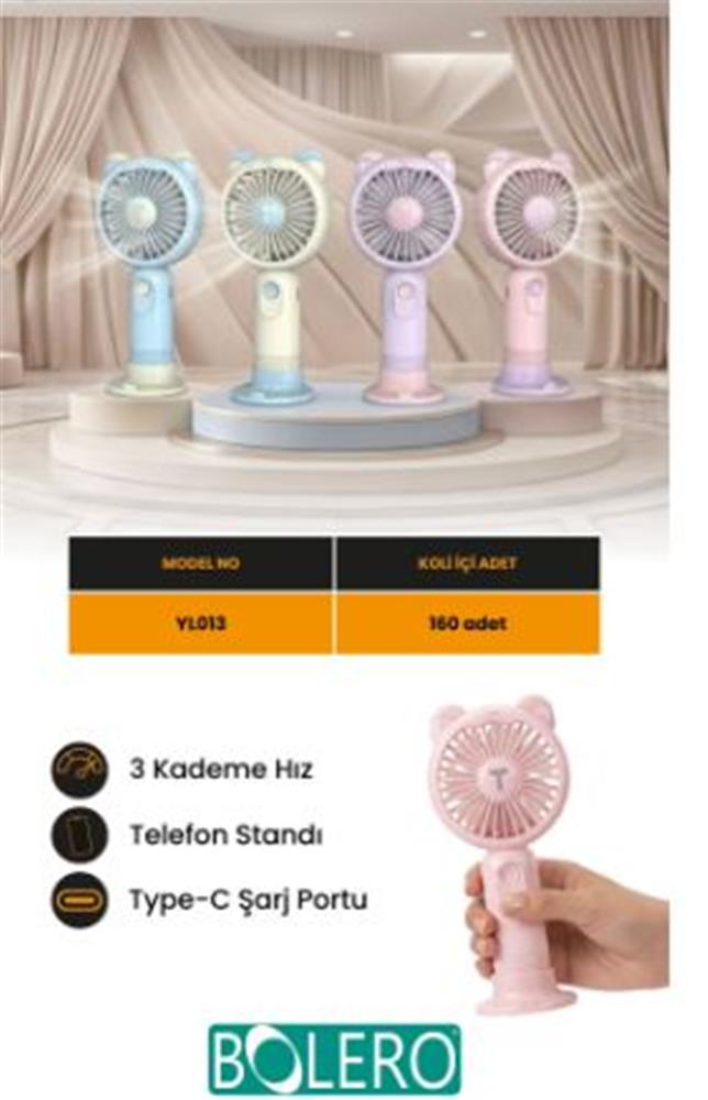 120413-1 Bolero Mini Fan YL013 (SP6389) - Görsel 1