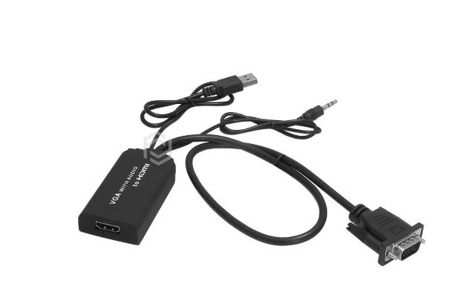 120451-1 Frisby FA-6676C Analog VGA ve SES - Dijital HDMI Aktif Dönüştürücü - Görsel 1