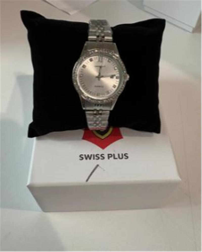 120499-1 Swiss Plus Woman Watch Model-6 St6131af Plus Taşlı Silver(kol Saati) - Görsel 1