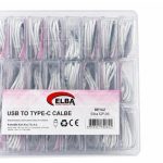 Elba CP-05 P-BUT6 Şeffaf Kutulu Usb To Type-c 6 Amper 24lü Beyaz Şarj Kablosu