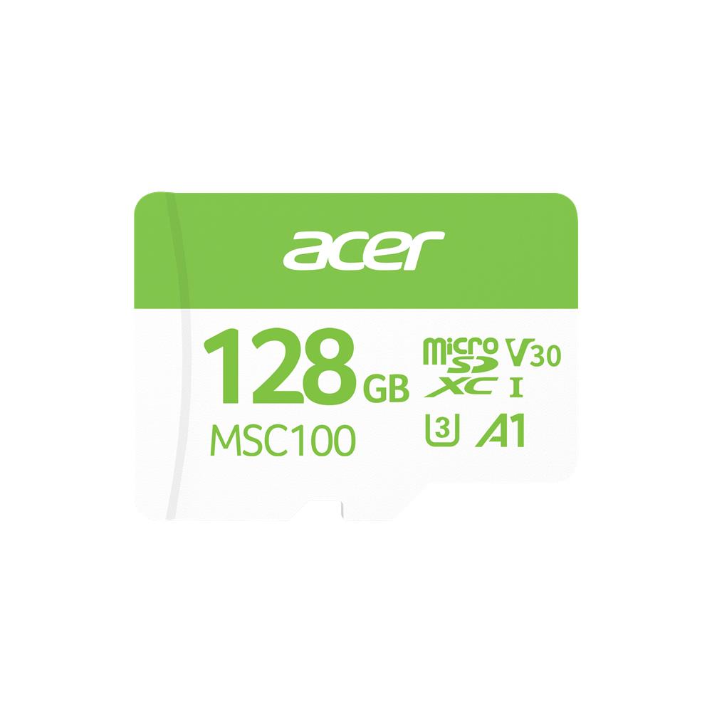 120631-1 Acer Msc100 128gb Microsd U3 V30 A1 Aksiyon Kamera & Güvenlik Kamerası Uyumlu - Görsel 1