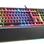 Rampage KB-R101 IMPRESSIVE Gri-Siyah USB RGB Aydınlatmalı İnce Tasarım Red Switch Oyuncu Klavyesi