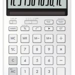 Casio JW-200DQ-WE 12 Hane İpeksi Beyaz Masa Üstü Hesap Makinesi