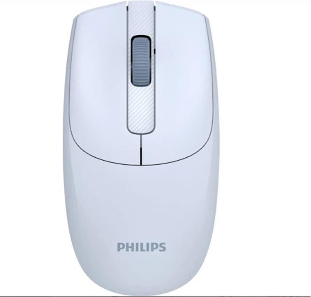 120969-1 Philips Spk7398j 1600dpı Kablosuz Sessiz Optik Açık Mavi Mouse - Görsel 1