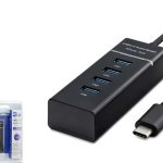 HADRON HDX7045 Type-C 3.0 Hub 4 Port 5 Gbps Siyah