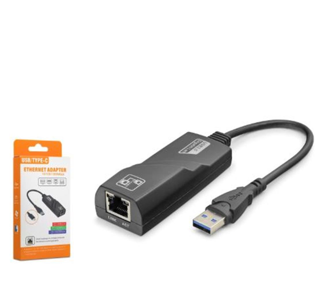 121273-1 Hadron Hdx7867 Usb 3.0 Ethernet Adaptör Gigabit Siyah - Görsel 1