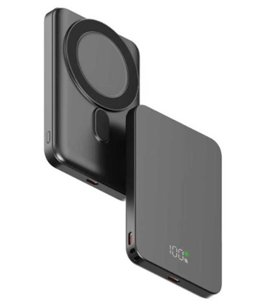 121487-1 Snapron Snp-3020 Slim Pd 22.5w Hızlı Şarj Lcd Ekran Magsafe 5000 Mah Powerbank - Görsel 1