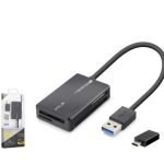 iETOP C313 USB Type-C 3.2 Gen1 All in One Kart Okuyucu CF SD MicroSD MS 5 Gbps Siyah