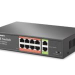 HADRON HDX1441 AI PoE Switch 8 Port 2 Uplink 65W Siyah