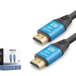 NODAR ND4057 HDMI 2.0 Kablo 4K 60 Hz OD 8.0 mm 30 m Siyah Mavi