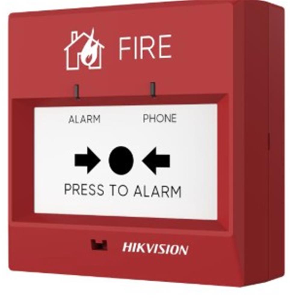 121694-1 Hikvision Hf-cmp1 Konvansiyonel Yangın Alarm Butonu,tekrar Kurulabilir - Görsel 1