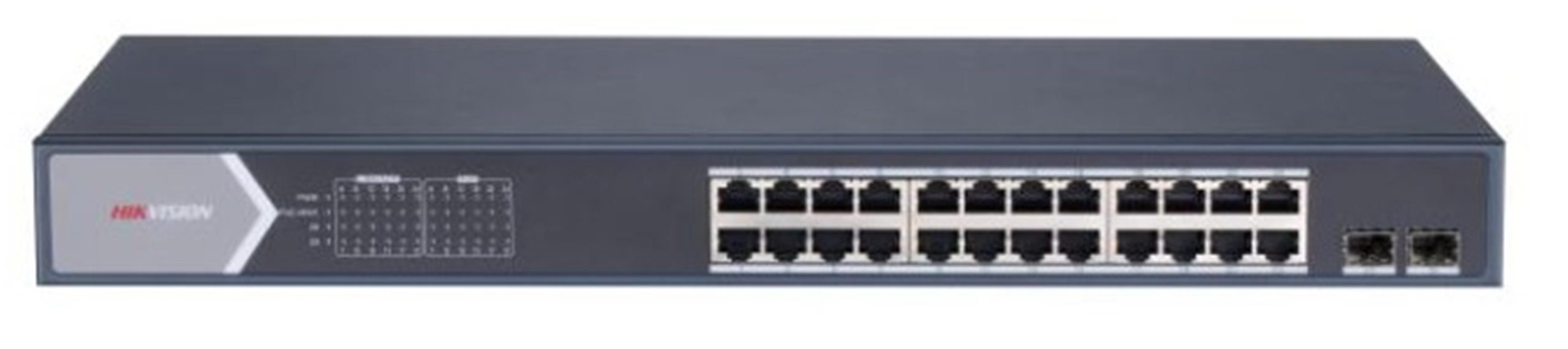 121810-1 Hikvision DS-3E0526P-E-M 24 Port Poe 225W Gigabit Switch - Görsel 1