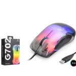 GOOD PRO G702 RGB Gaming Mouse 7200 DPI 6 Tuş 1000Hz Kristal Siyah