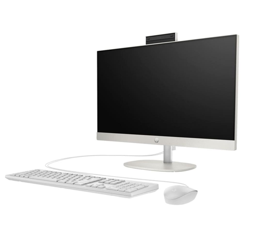 121861-1 Hp Proone 240 G10 9h6h6et İ5-1335u 16gb 512gb Ssd 23.8 Fhd Beyaz Freedos Aıo Bilgisayar - Görsel 1