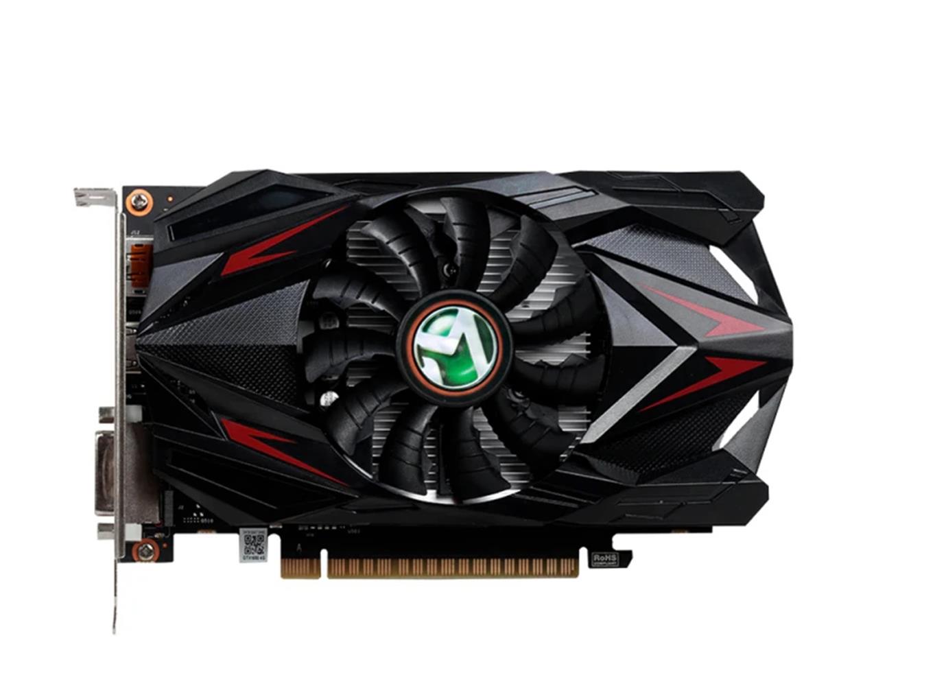 121970 Afox Geforce GTX1050TI 4gb Gddr5 128bit AF1050TI-4096D5H5-V7 DVI HDMI Dp Atx Single Fan Ekran Kartı - Görsel 1
