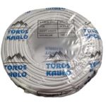 Toros Sinyal Kablo 3x1,5 Cca Beyaz (top-100 Mt)