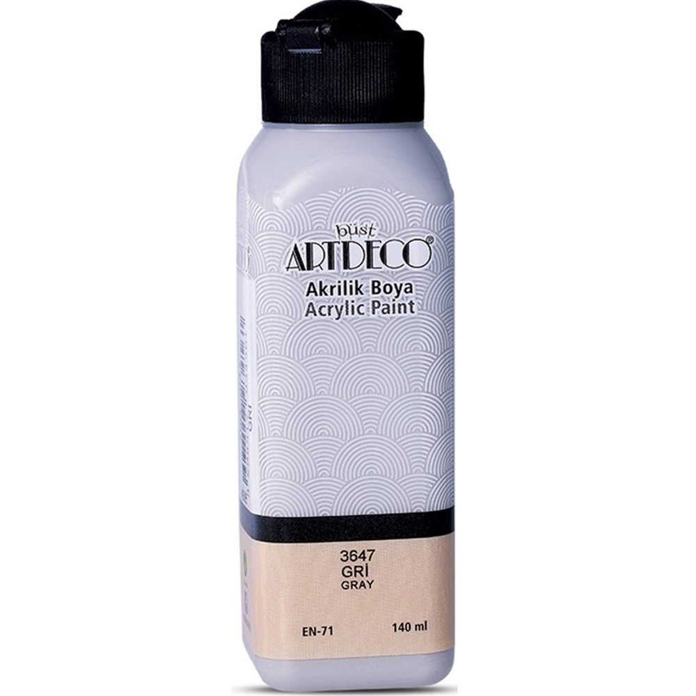 160709 Artdeco Akrilik Boya 140 Ml Gri 070r-3647 - Görsel 1