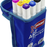 Mikro Permanent Marker Zw8001-12s Art Çift Taraflı Çantalı 12 Li