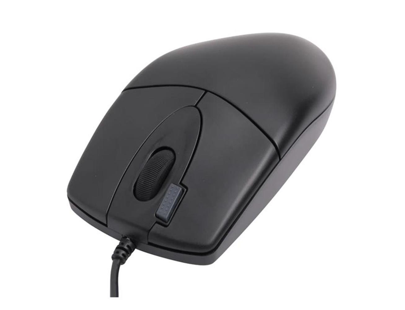 24607-1 A4 Tech Op-620D Siyah Usb Kablolu Optik 1200Dpi 1,5Mt Kablo Mouse - Görsel 1