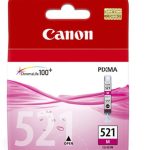 Canon Clı-521m Magenta Kırmızı Mürekkep Kartuş Mp260-540-550-560-620-630 Mx860-870