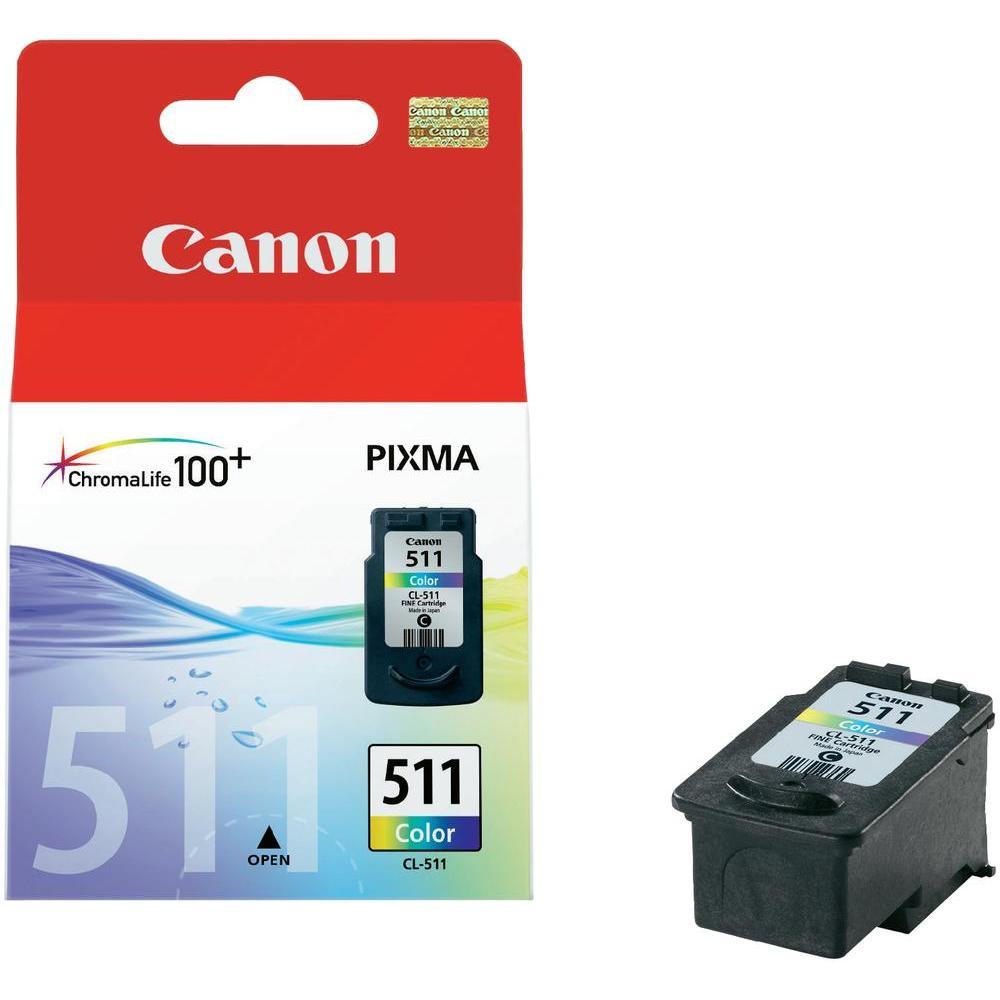 26328 Canon CL-511 Renkli Kartuş MX320-330-340-350-360-410 MP230-235-240-250 IP2700 - Görsel 1
