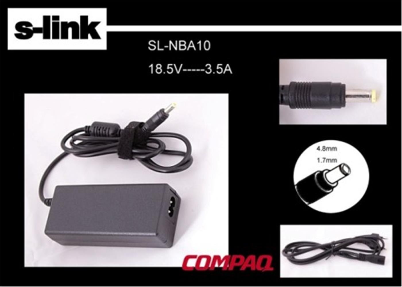 31751-1 S-link Sl-nba10 18.5v 3.5a 4.8-1.7 Notebook Adaptörü - Görsel 1