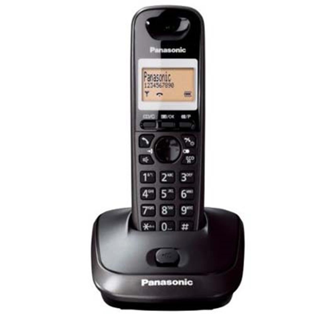 34660-1 Panasonic Kx-tg2511 Siyah Telsiz Dect Telefon 50 Rehber Handsfree - Görsel 1