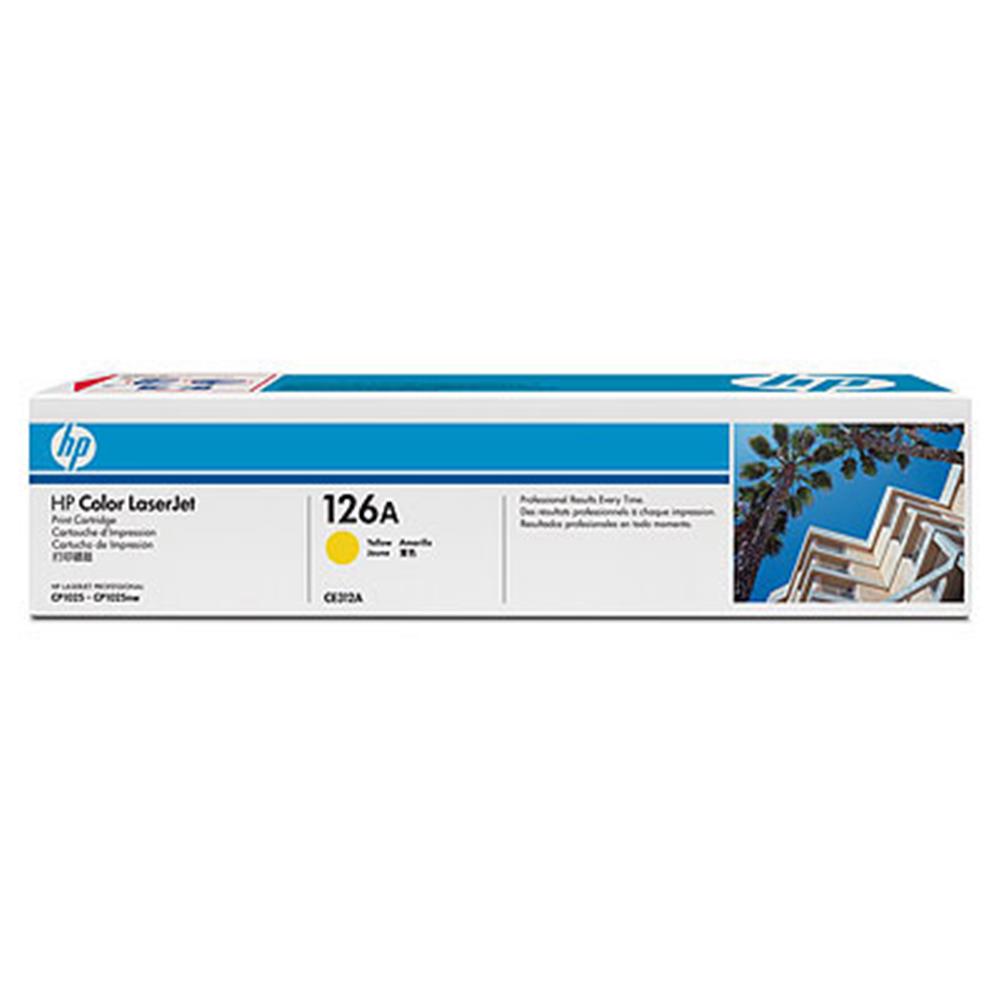 35490-1 Hp 126a Yellow Sarı 1.000 Sayfa Toner Ce312a - Görsel 1