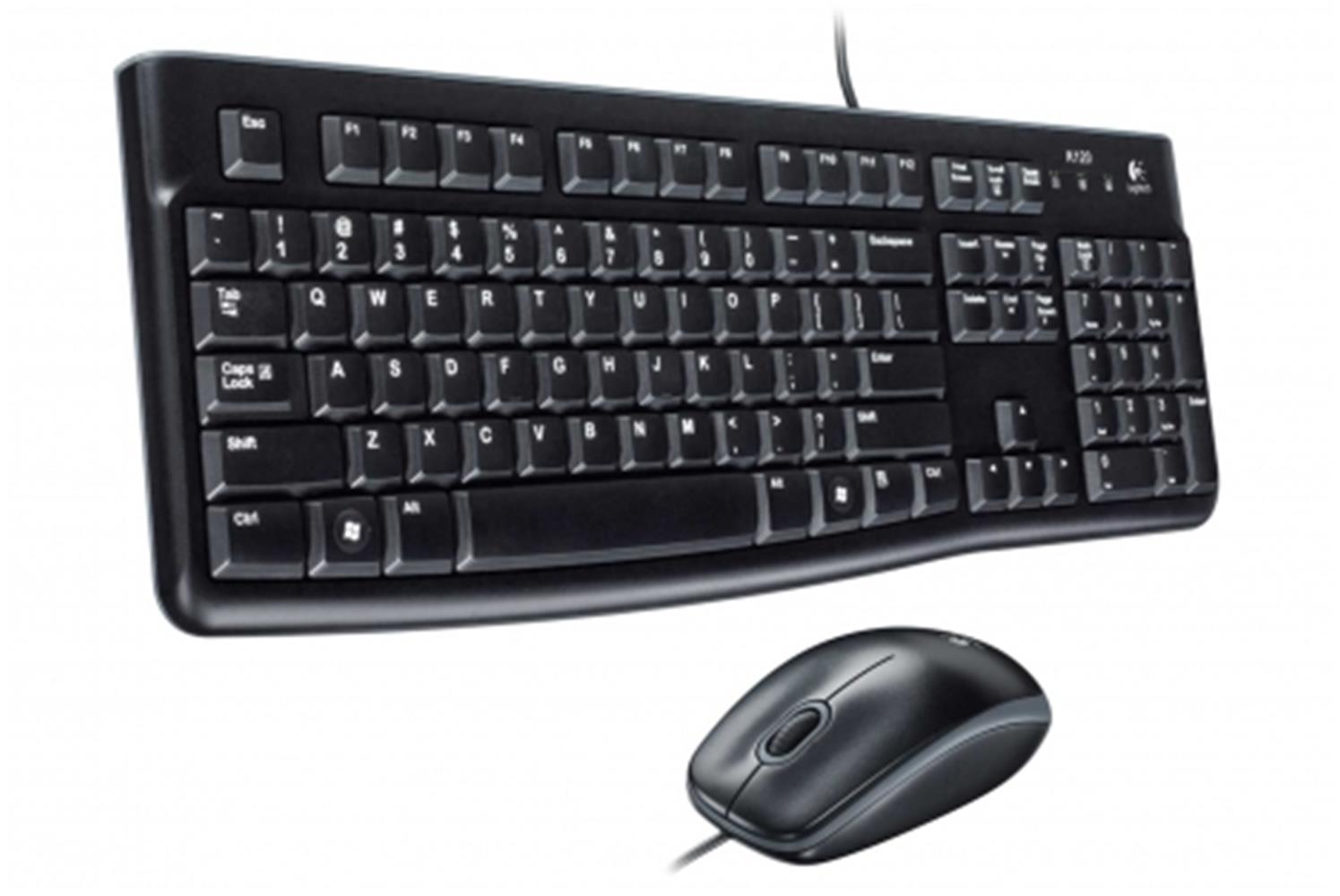 36224 Logitech 920-002560 Mk120 Q Usb Standart Kablolu Klavye Mouse Set - Görsel 1