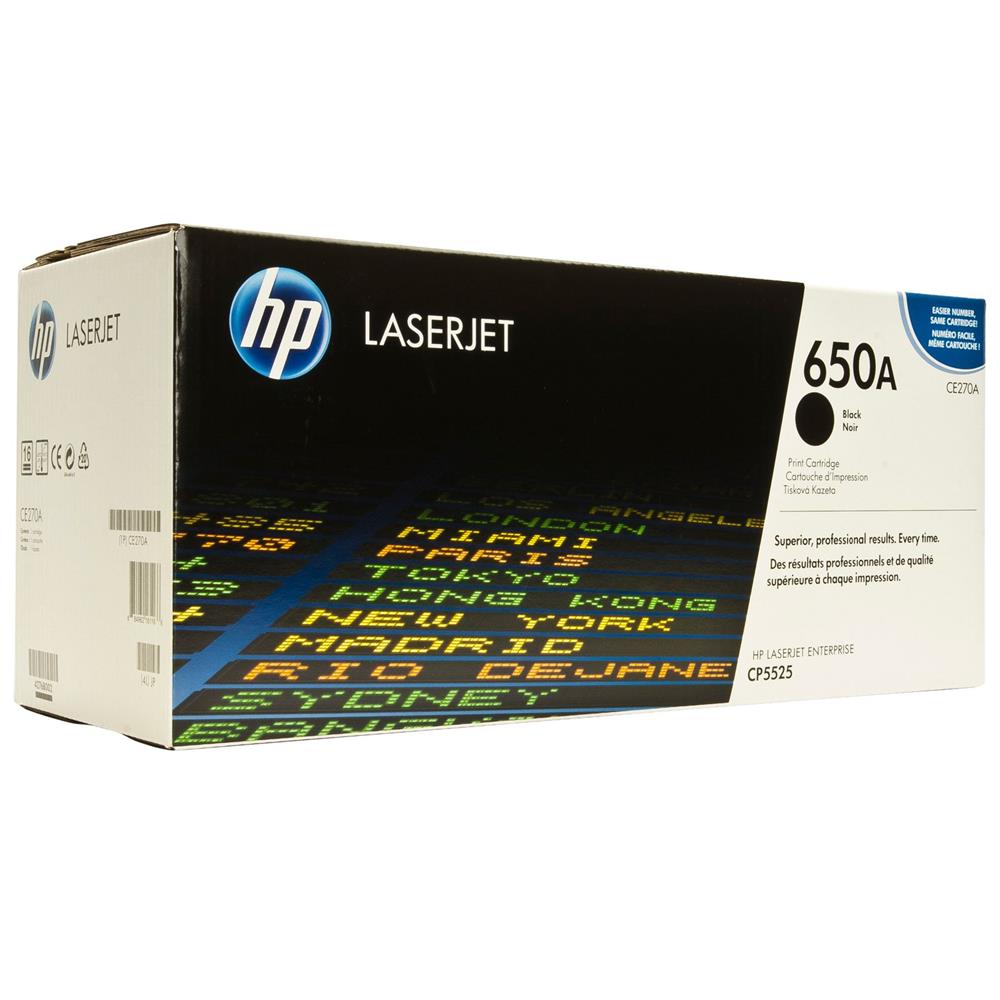 38473 HP 650A Black Siyah 13.000 Sayfa Toner CE270A - Görsel 1