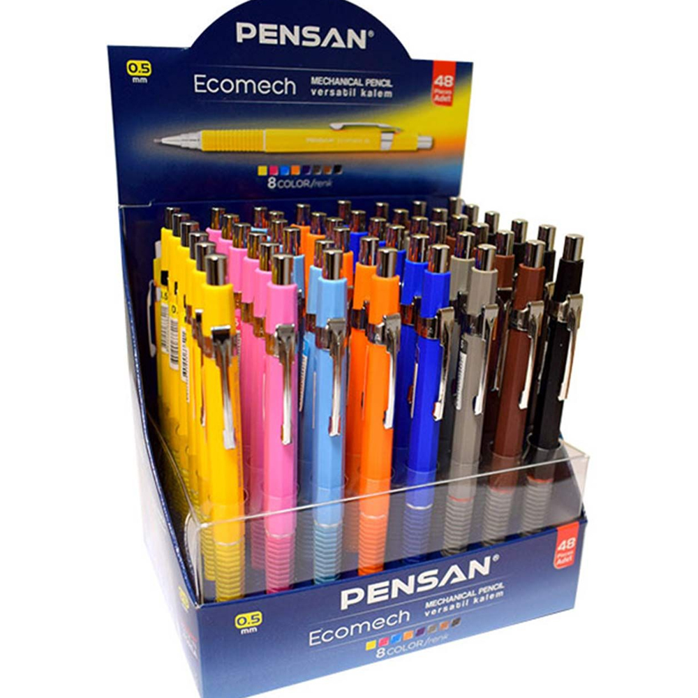 389236 Pensan Versatil Kalem Ecomech Stand 0.5 Mm 48 Li - Görsel 1
