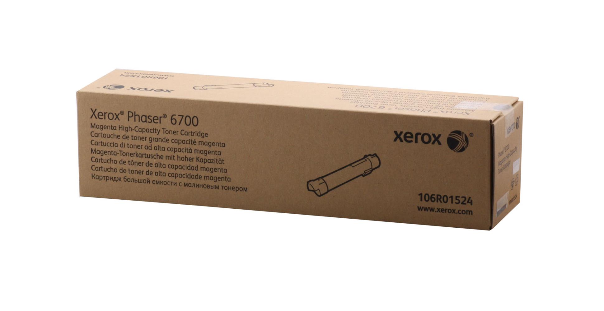 41157 Xerox 106R01524 Phaser 6700 Yüksek Kapasite Magenta Kırmızı Toner 12.000 Sayfa - Görsel 1