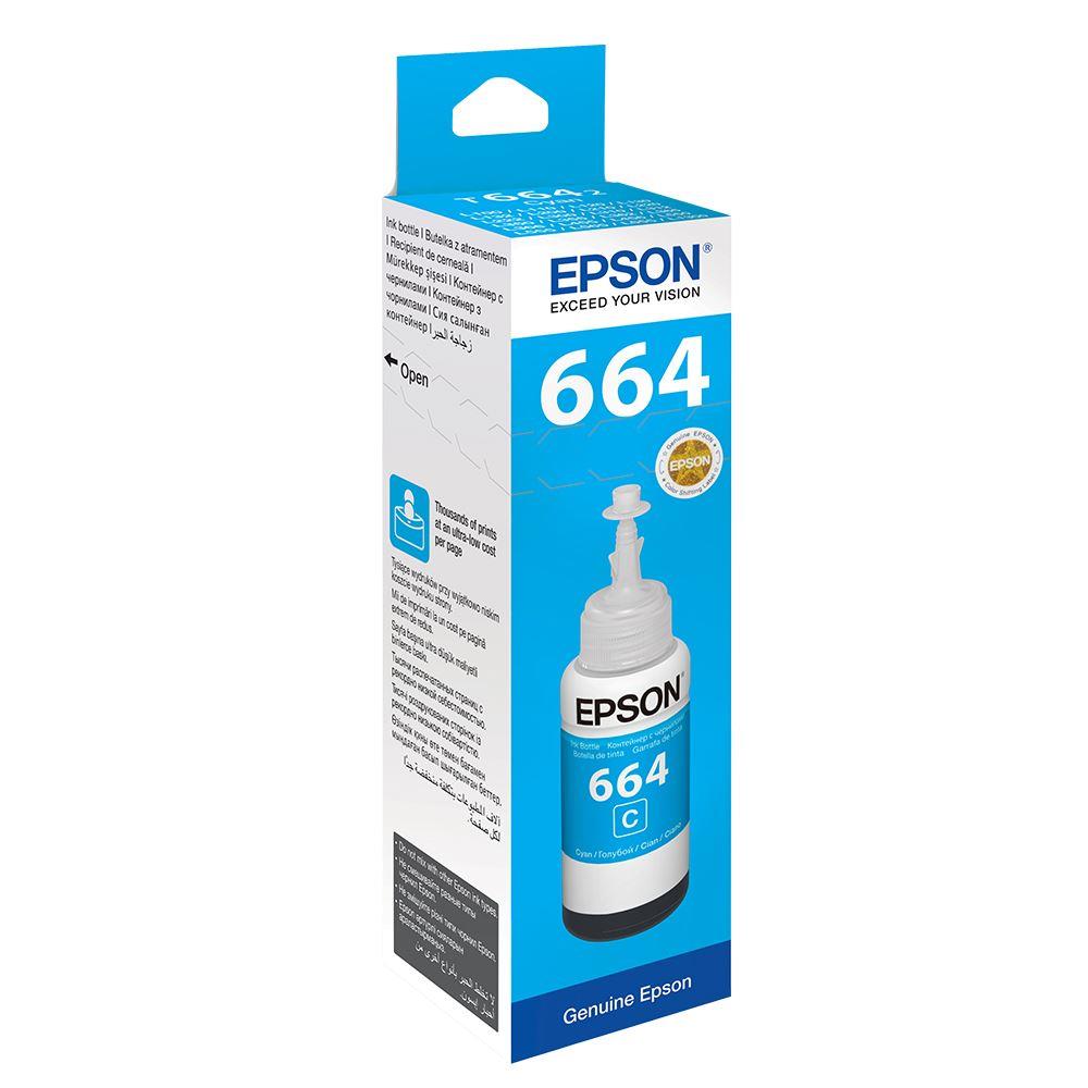 41694 Epson T6642 Cyan Mavi Şişe Mürekkep T66424a - Görsel 1