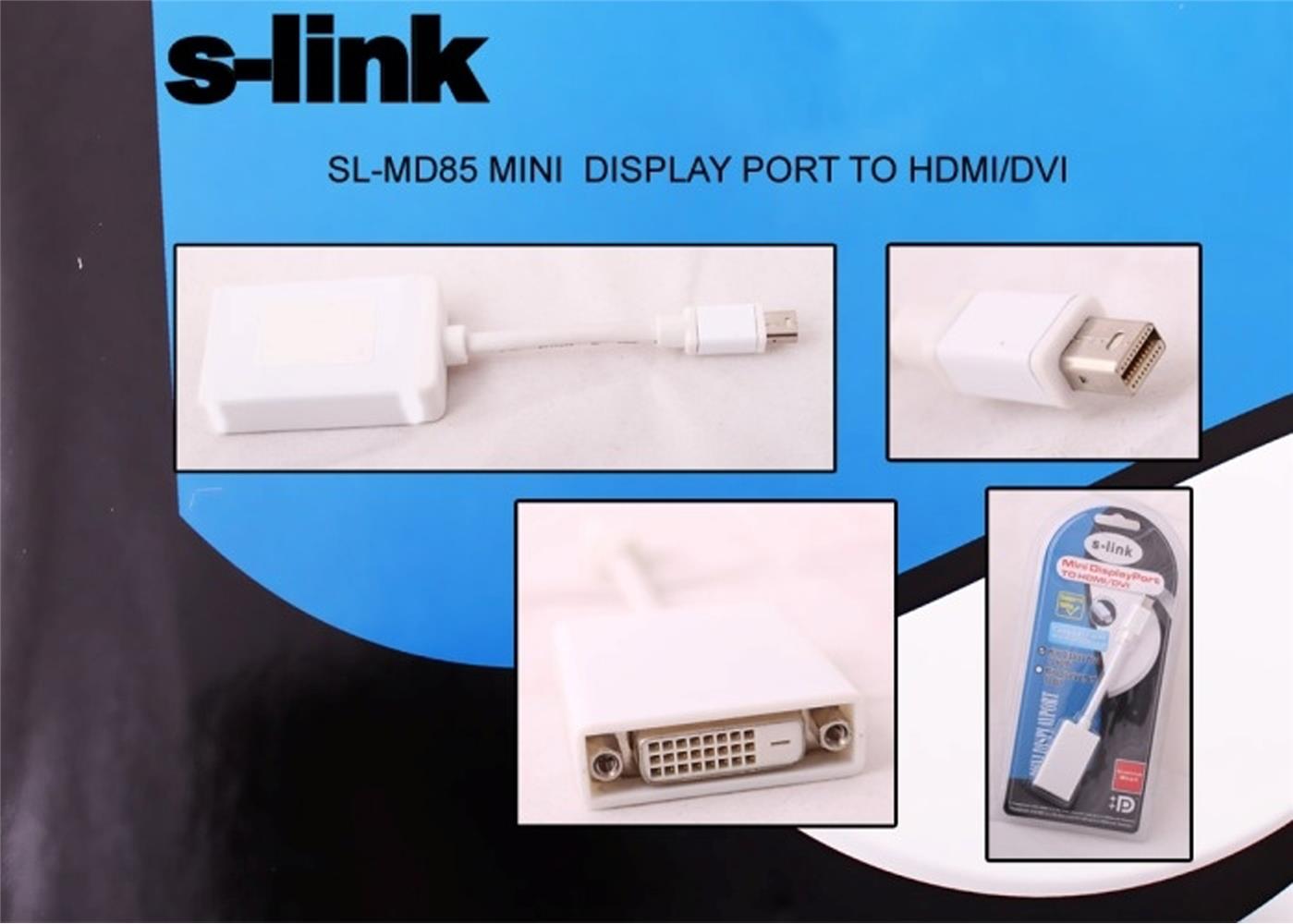 42730-1 S-link Sl-md85 Mini Display Erkek To Dvı 24+5 Çevirici - Görsel 1
