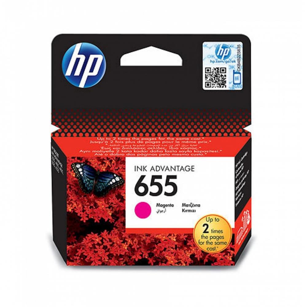 43917 Hp 655 Magenta Kırmızı Kartuş Cz111ae - Görsel 1
