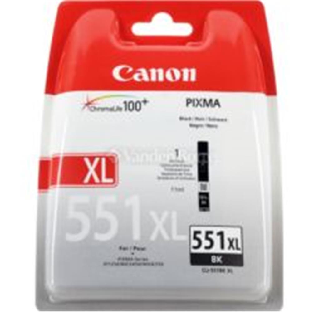 48227 Canon Clı-551xl Bk Black Siyah Yüksek Kapasiteli Mürekkep Kartuş Ip7250 Mx925 - Görsel 1
