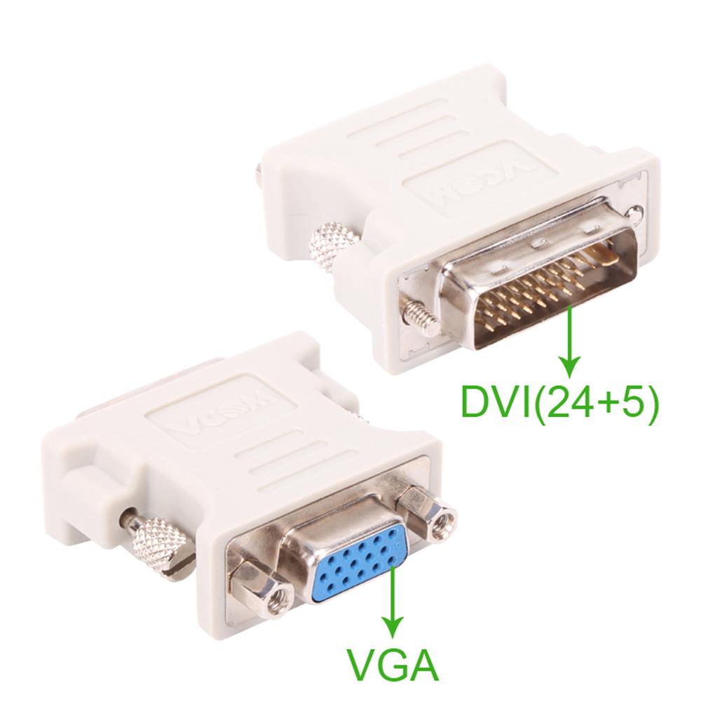 48472-1 Vcom Ca301 Dvi 24+5 Erkek To Vga Dişi Dönüştürücü - Görsel 1