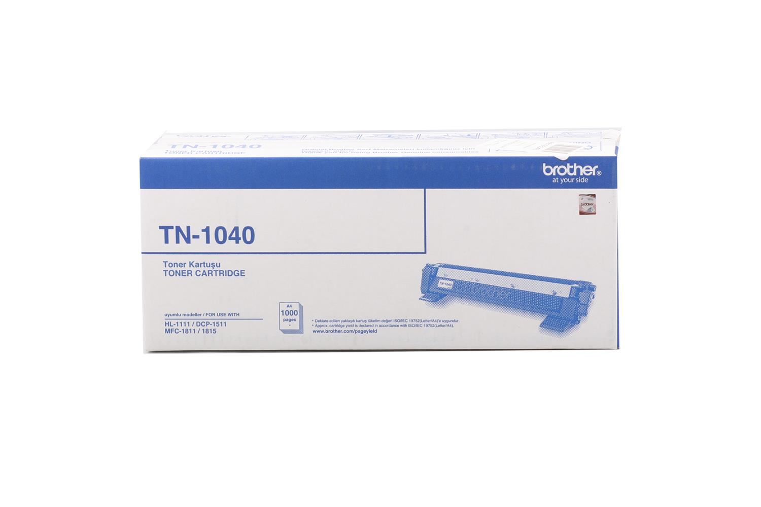 48547-1 Brother Tn-1040 1.000 Sayfa Black Siyah Toner Hl-1111-1211 Dcp-1511 Mfc-1810-1811-1815-1911 - Görsel 1