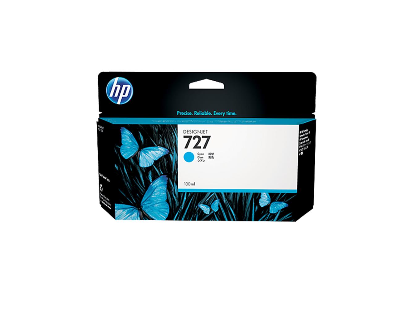 48749 Hp 727 Cyan Mavi 130ml Plotter Kartuşu B3p19a - Görsel 1