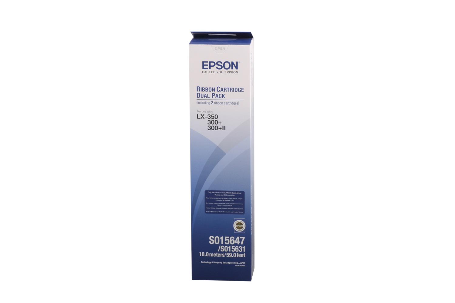 49199-1 Epson S015647ba Lx-300-350 2'li Paket Şerit - Görsel 1