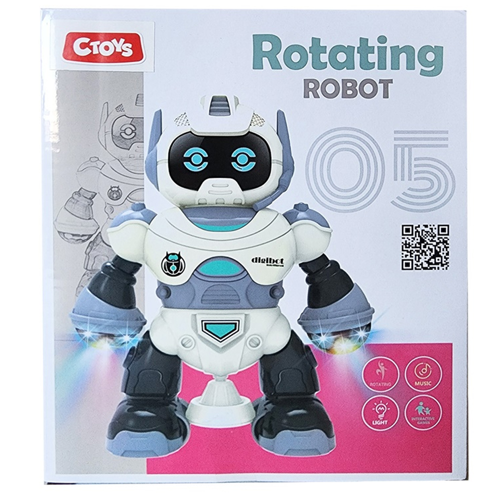 540726 Ctoy Oyuncak Işıklı Ve Sesli Dans Eden Robot - Görsel 1