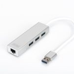 Digitus DA-70250 3 PORT 3.0 + ETHERNET SİYAH